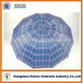 3 Folding Fancy Check Satin Hotel Umbrella print Ads